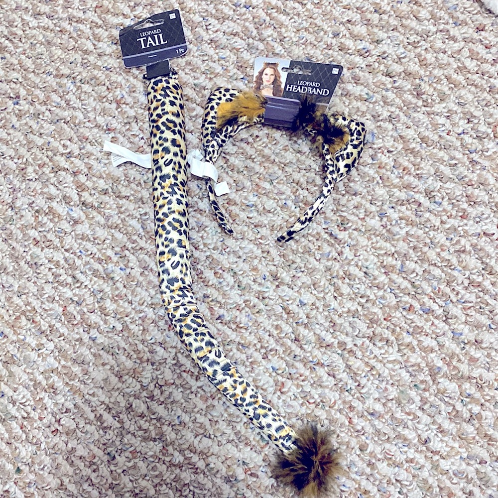 Leopard Headband and Tail